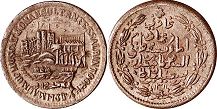 монета Маскат и Оман 1/12 анны 1893