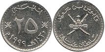 монета Оман 25 байз 1999