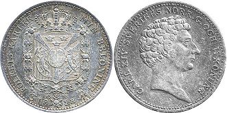 монета Швеция 1/3 риксдалера 1829