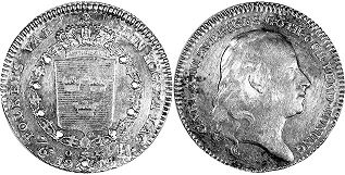 монета Швеция 1/6 риксдалера 1814