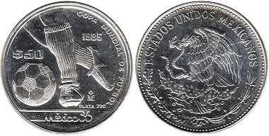 монета Мексика 50 песо 1985