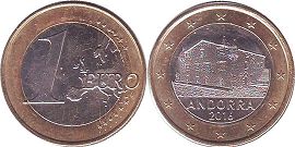монета Андорра 1 евро 2016