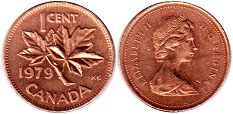 монета Канада 1 цент 1979
