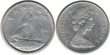монета Канада 10 центов 1968