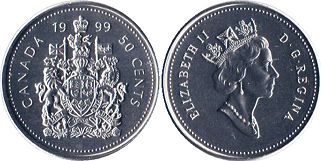 монета Канада 50 центов 1999