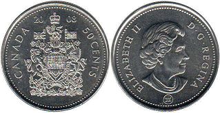 монета Канада 50 центов 2008