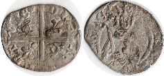 монета Аквитания харди 1362-1375
