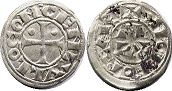 монета Беарн обол (1/2 денье) без даты (XI-XIII вв.)