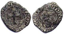 монета Дофине двойной денье без даты (1515-40)