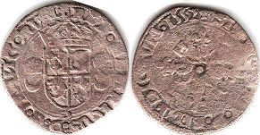 монета Дофине Дузен (12 денье) 1552