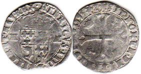монета Дофине Дузен (12 денье) 1595