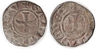 монета Лион обол без даты (XIII-XIV в.)