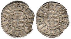 монета Мэн денье без даты (XI-XII в.)