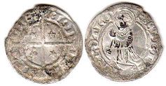 монета Мец денье 1551-1555