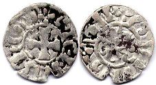монета Пентьевр денье 1093-1138