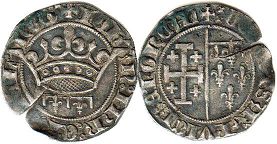 монета Прованс соль 1343-1347