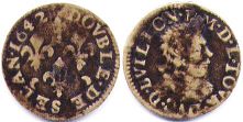 монета Седан 2 денье 1642