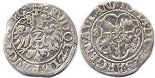 монета Страсбург 2 крейцера 1589