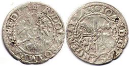 монета Страсбург 3 крейцера 1581