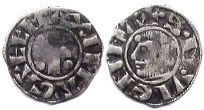 монета Вьен денье без даты (12 век)