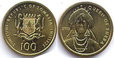 монета Сомали 100 шиллингов 2002