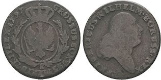 монета Южная Пруссия 3 грошеан 1797