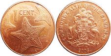 монета Багамы 1 цент 2006