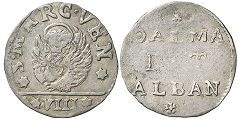 монета Венецианская Албания 8 сольди