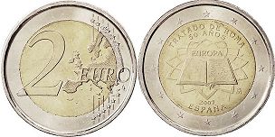 монета Испания 2 евро 2007