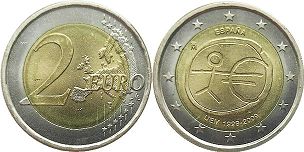 монета Испания 2 евро 2009