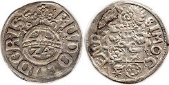 монета Липпе-Детмолд 1/24 талера 1608