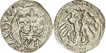 монета Польша полугрош 1386-1434