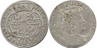 монета Польша тымф 1753