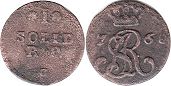 монета Польша солид 1768
