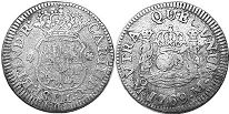 монета Мексика 1/2 реала 1769