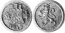 монета Мексика 1/4 реала 1813