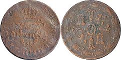 монета Мексика 1/4 Тлако 1816