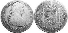монета Мексика 1 реал 1792
