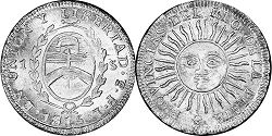 монета Аргентина 1 соль 1815