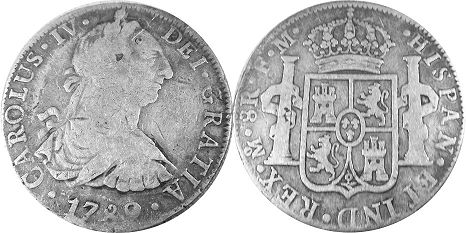 монета Мексика 8 реалов 1789