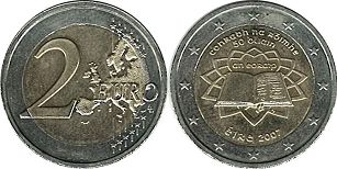 монета Ирландия 2 евро 2007