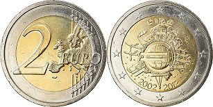 монета Ирландия 2 евро 2012