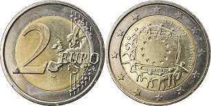 монета Ирландия 2 евро 2015