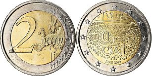 монета Ирландия 2 евро 2019