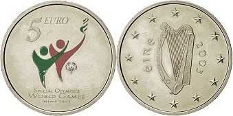 монета Ирландия 5 евро 2003