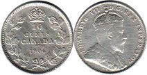монета Канада 10 центов 1906