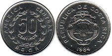 монета Коста-Рика 50 сентимо 1984