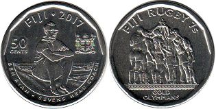 монета Фиджи 50 центов 2017