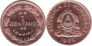 монета Гондурас 1 сентаво 1985