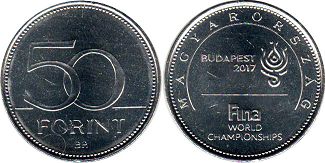 монета Венгрия 50 форинтов 2017